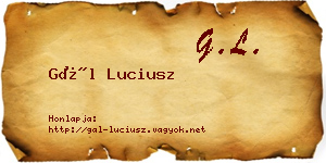 Gál Luciusz névjegykártya